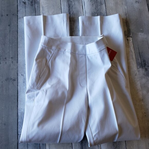NWT - Spanx Kick Flare Pants- 20373T - Classic White - Size L Tall - Picture 2 of 3